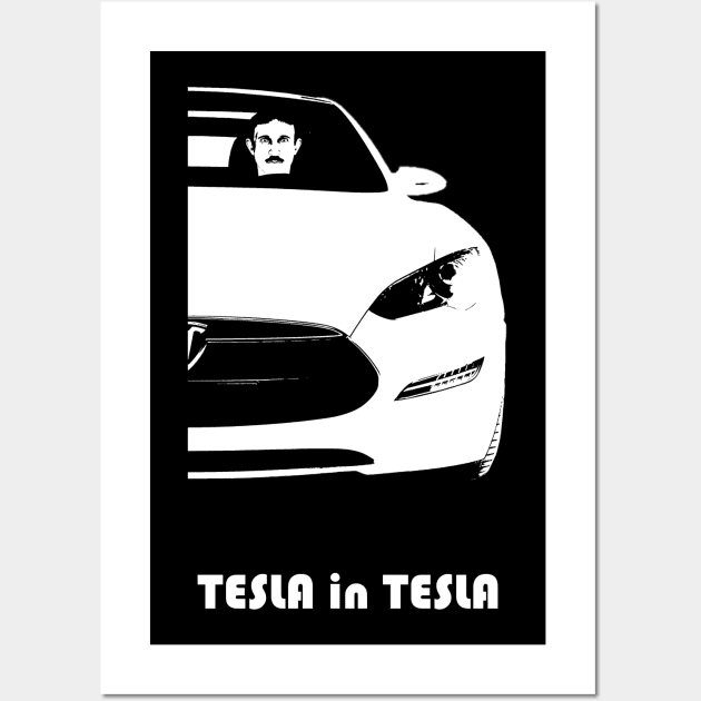 Tesla in Tesla Wall Art by WOS